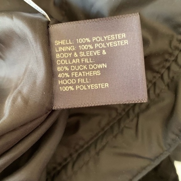 St John’s Bay Blue Long Insulated Puffer Coat Jacket Removable Hood Zip Up Small - Picture 15 of 15